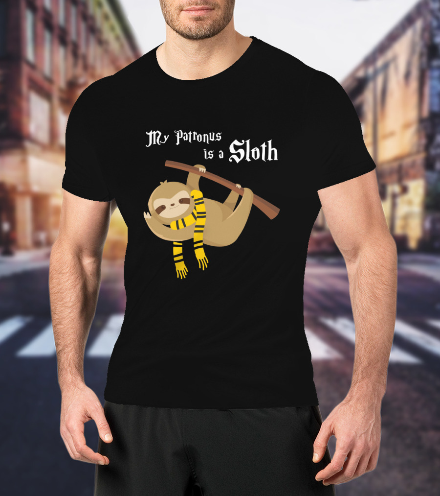 My Patronus Is A Sloth Hogwarts Gryffindor Scarf Magic Creature T-Shirt