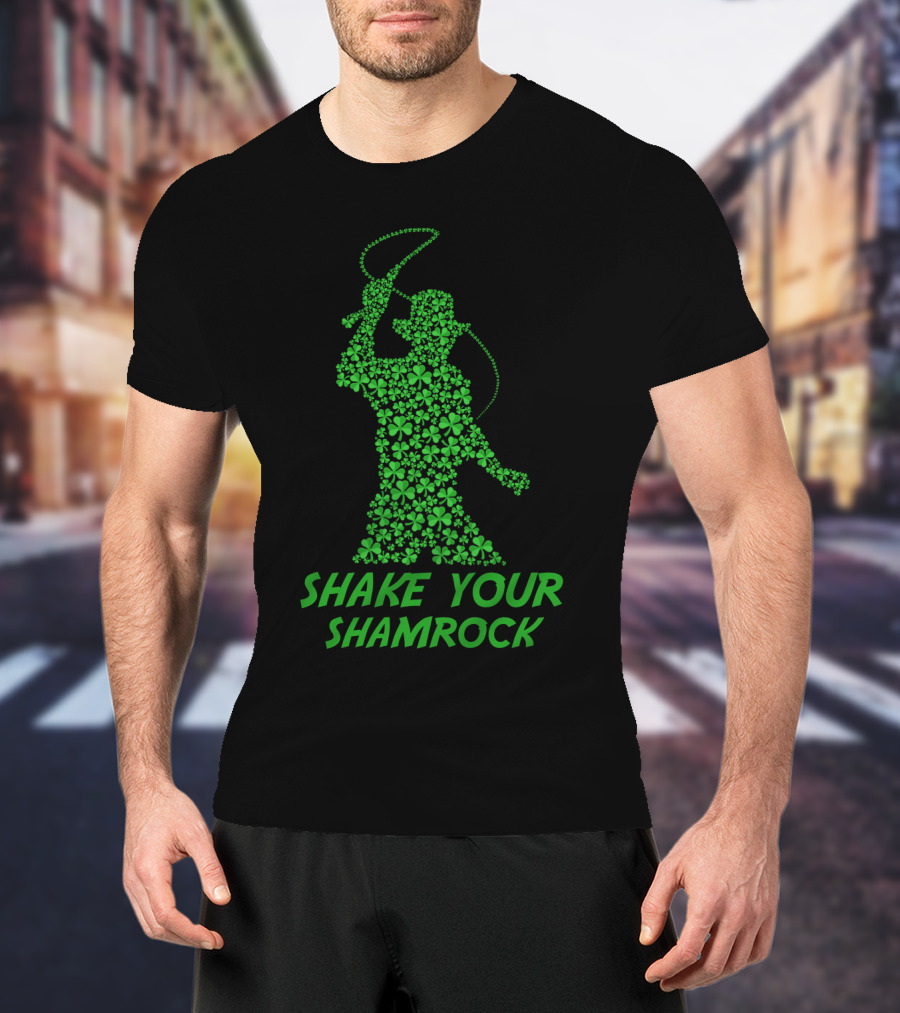 Indiana Jones Shake Your Shamrock St Patrick's Day T-Shirt