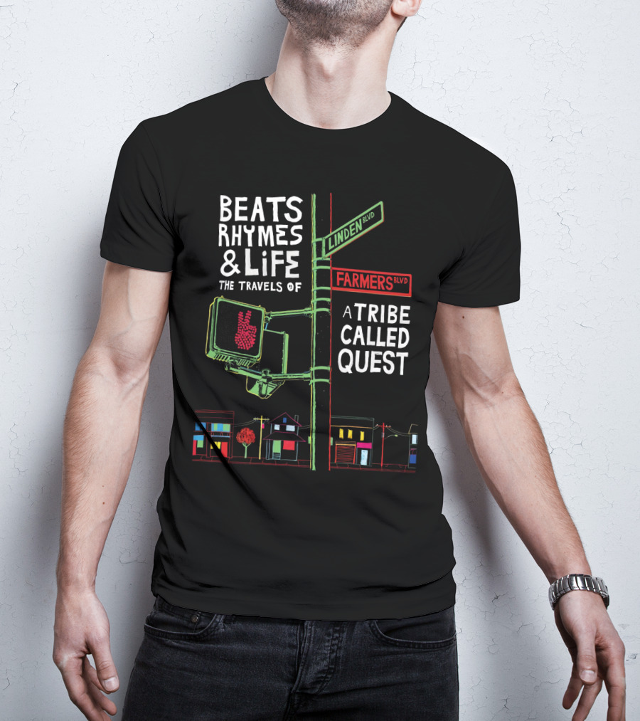 Beats Rhymes And Life The Travels Of A Tribe Called Quest Linden Blvd Farmers Blvd T-Shirt