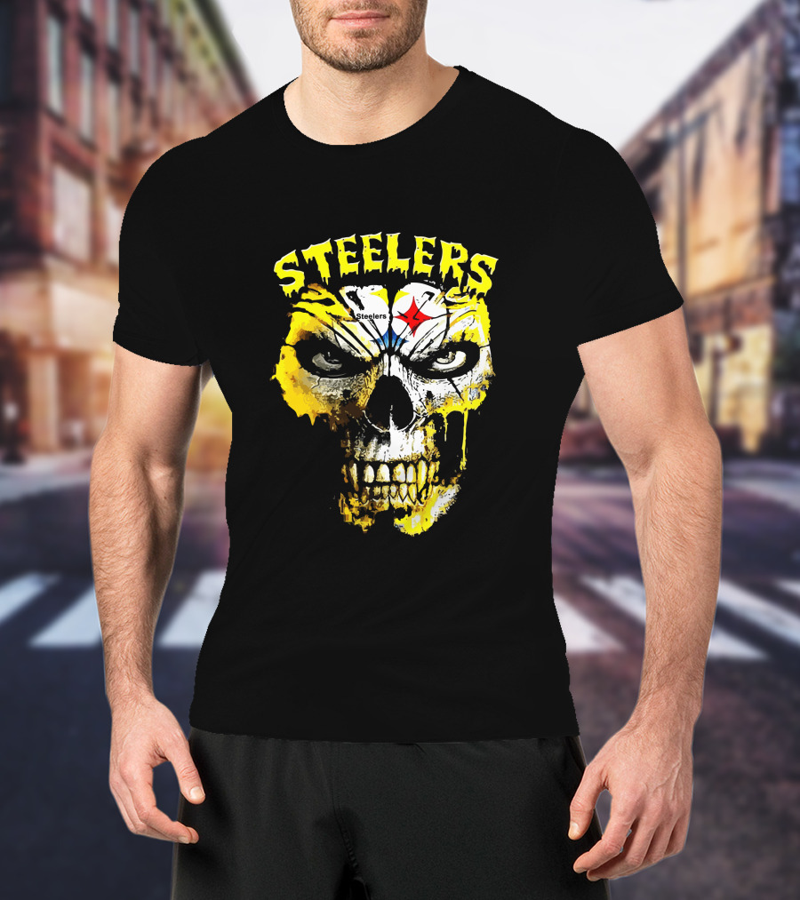 Steelers Skull Fan Icon T-Shirt