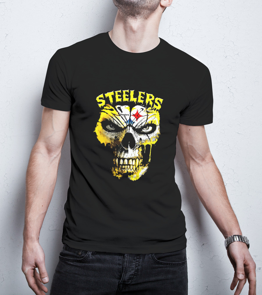 Steelers Skull Fan Icon T-Shirt