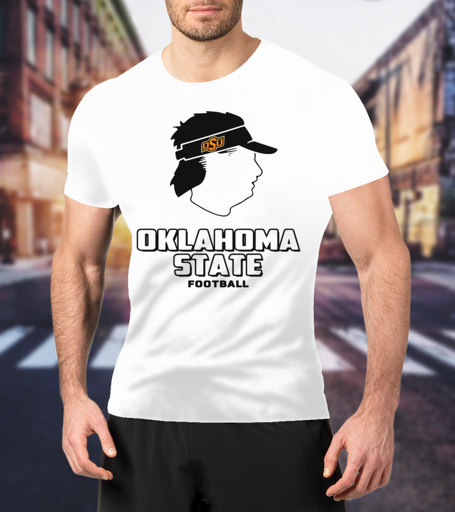 Oklahoma State OSU Head Visor Football T-Shirt