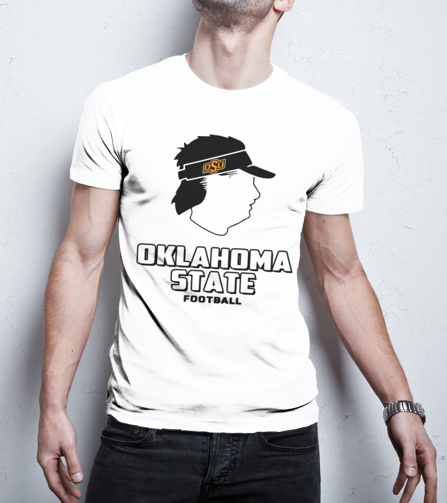 Oklahoma State OSU Head Visor Football T-Shirt