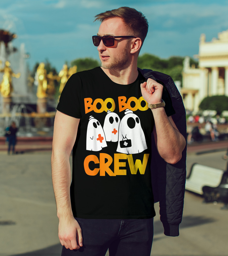 Boo Boo Crew Nurse Ghost Halloween T-Shirt