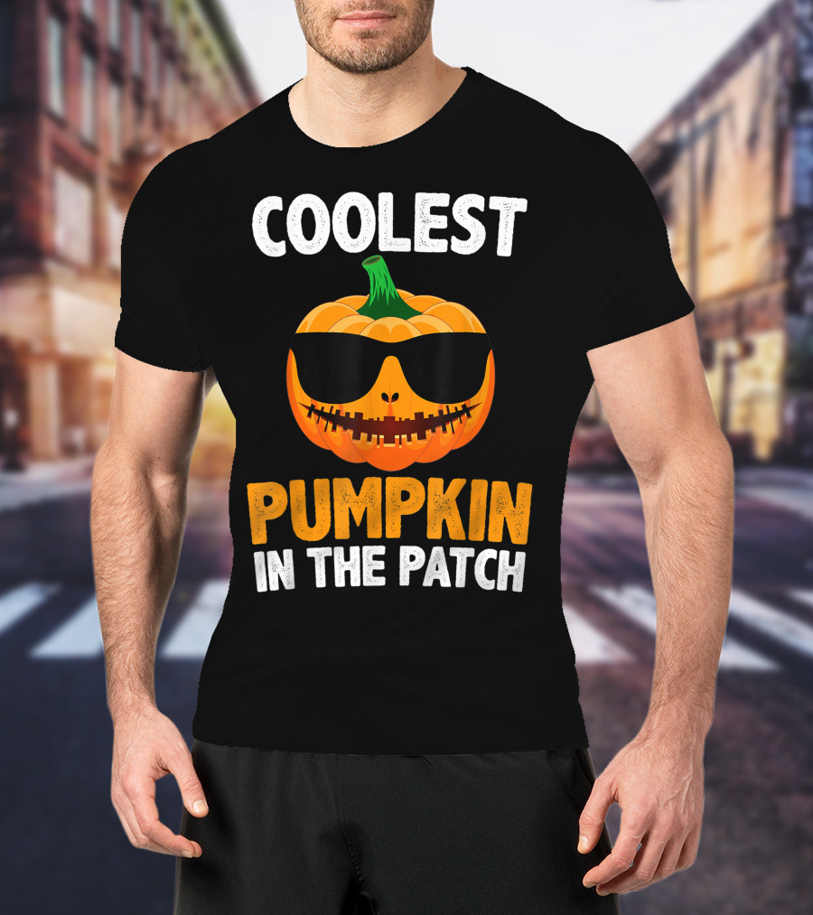 Coolest Pumpkin In The Patch With Sunglasses T-Shirt