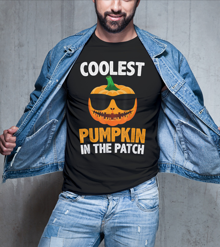 Coolest Pumpkin In The Patch With Sunglasses T-Shirt