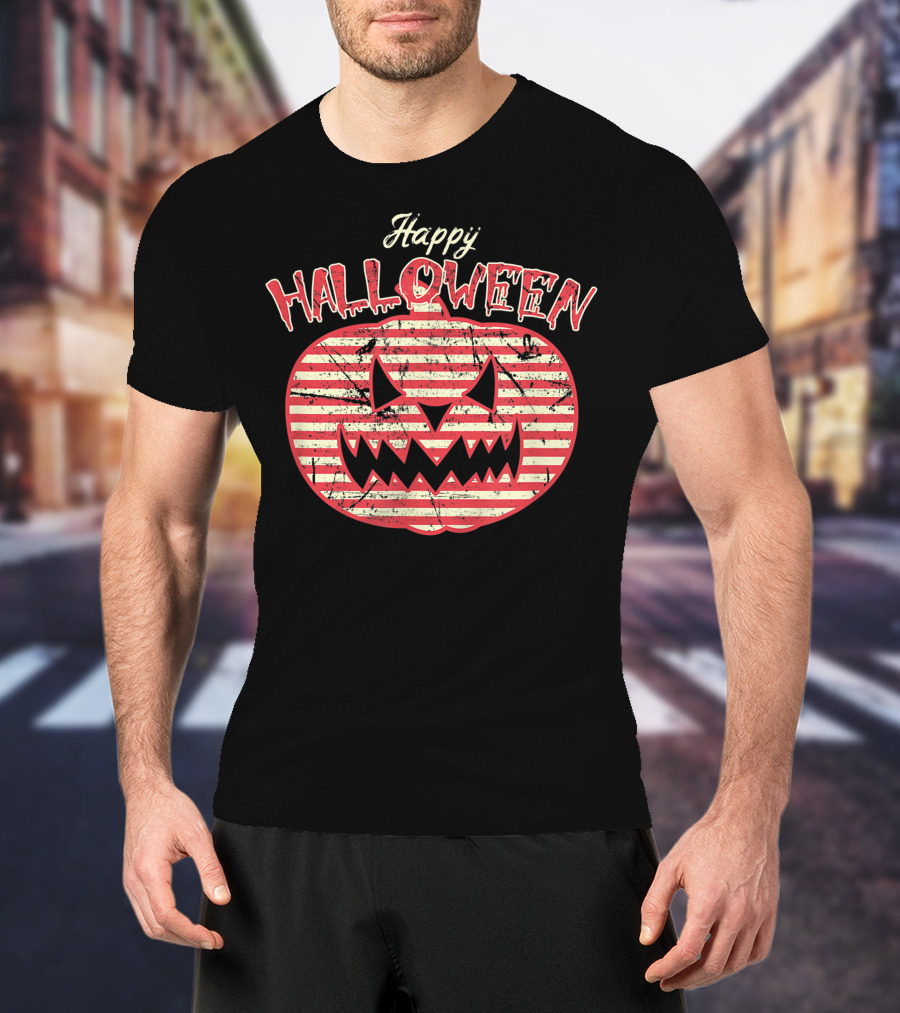 Happy Halloween Retro Pumpkin Jack O Lantern Costume Best T-Shirt