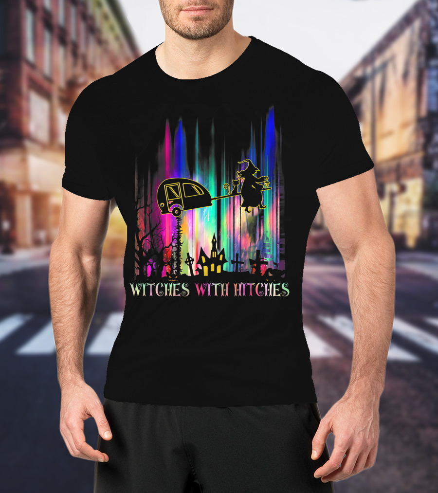 Witches With Hitches Camping Halloween Holiday Spectacle T-Shirt