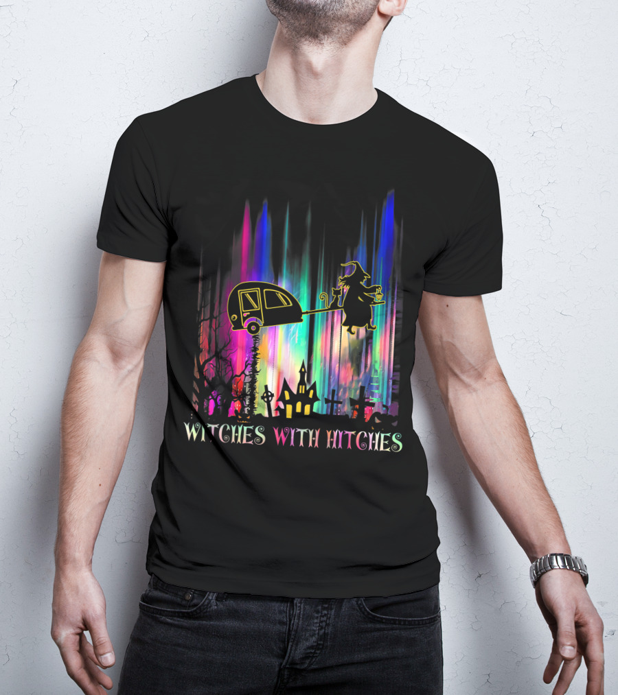Witches With Hitches Camping Halloween Holiday Spectacle T-Shirt