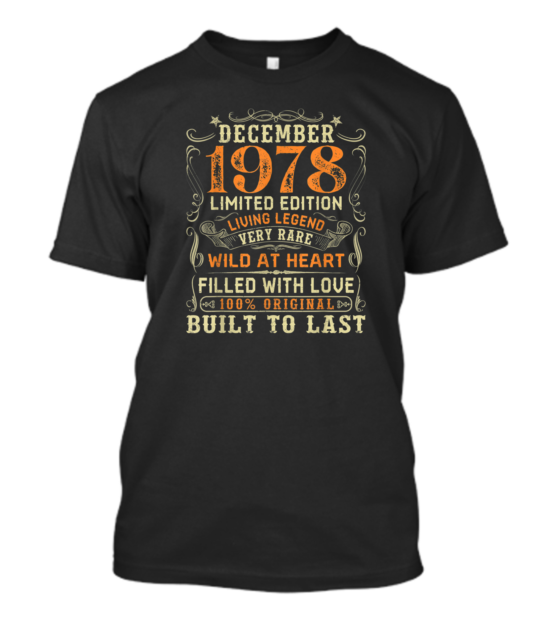 December 1978 Living Legend Very Rare Wild At Heart Built To Last T-Shirt