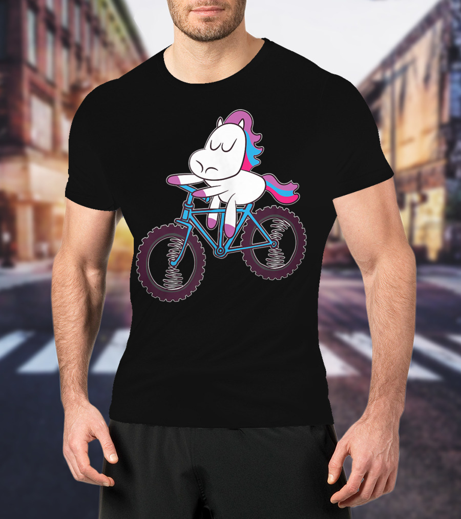 Mountain Bike Unicorn Riding Adventure T-Shirt