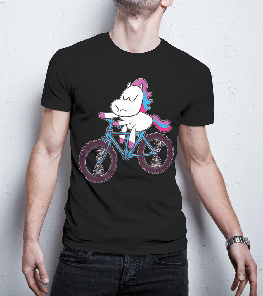 Mountain Bike Unicorn Riding Adventure T-Shirt