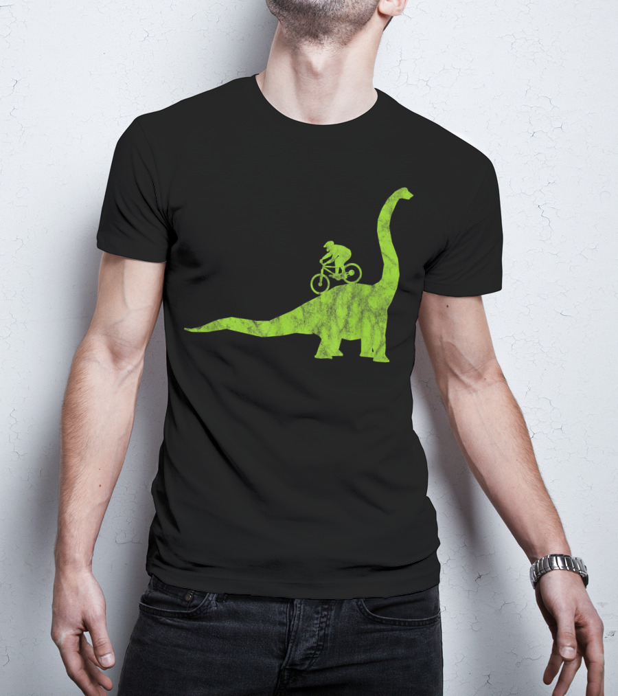 Mountain Bike MTB Dinosaur Funny Cycling Bicycle Rider Adventure T-Shirt