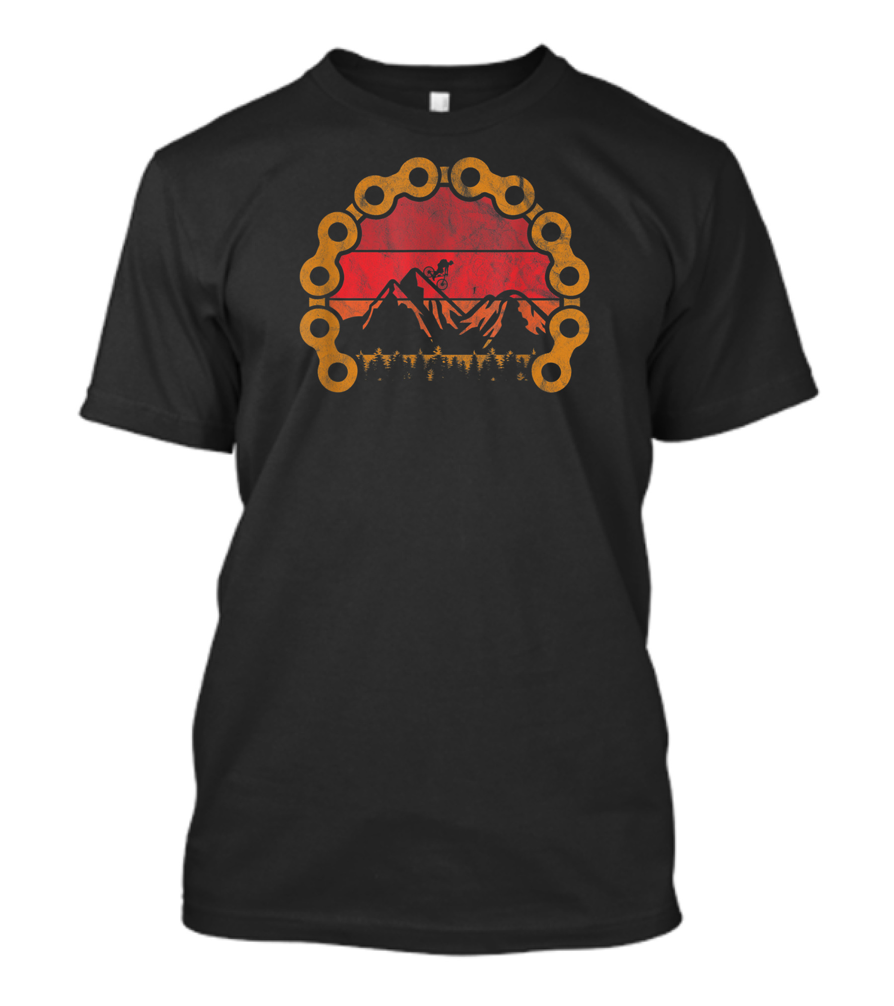 Mountain Bike MTB Biker Downhill Cycling Adventure In Mountains T-Shirt