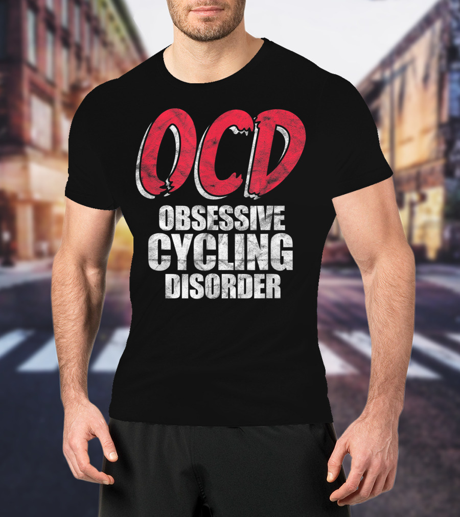 OCD Obsessive Cycling Disorder Funny Bike Cycling Biking Basic T-Shirt