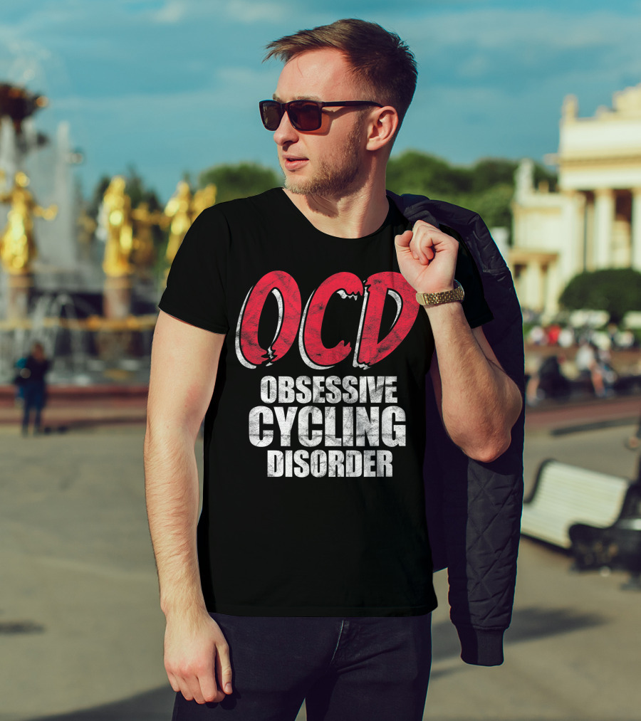 OCD Obsessive Cycling Disorder Funny Bike Cycling Biking Basic T-Shirt