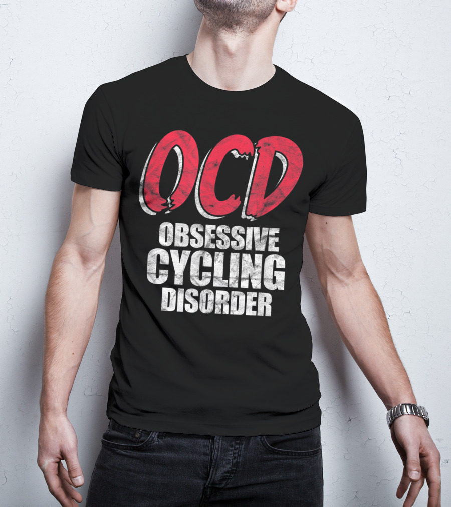 OCD Obsessive Cycling Disorder Funny Bike Cycling Biking Basic T-Shirt