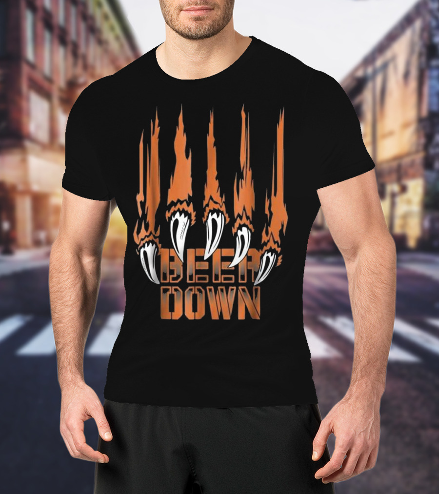 Bear Down Chicago Football Claw T-Shirt