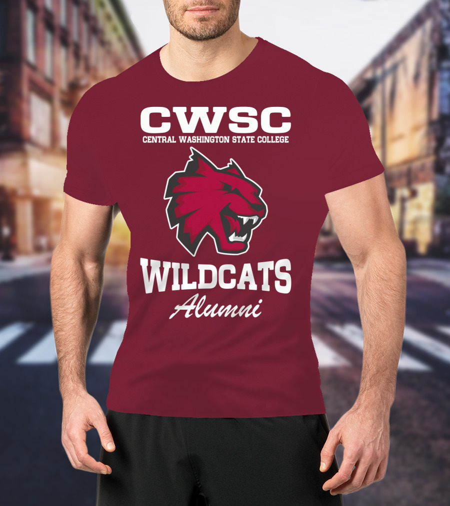 CWSC Central Washington State College Wildcats Alumni T-Shirt