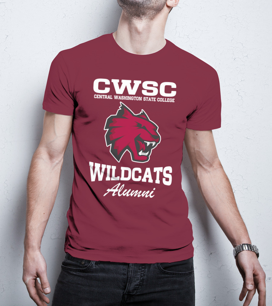 CWSC Central Washington State College Wildcats Alumni T-Shirt