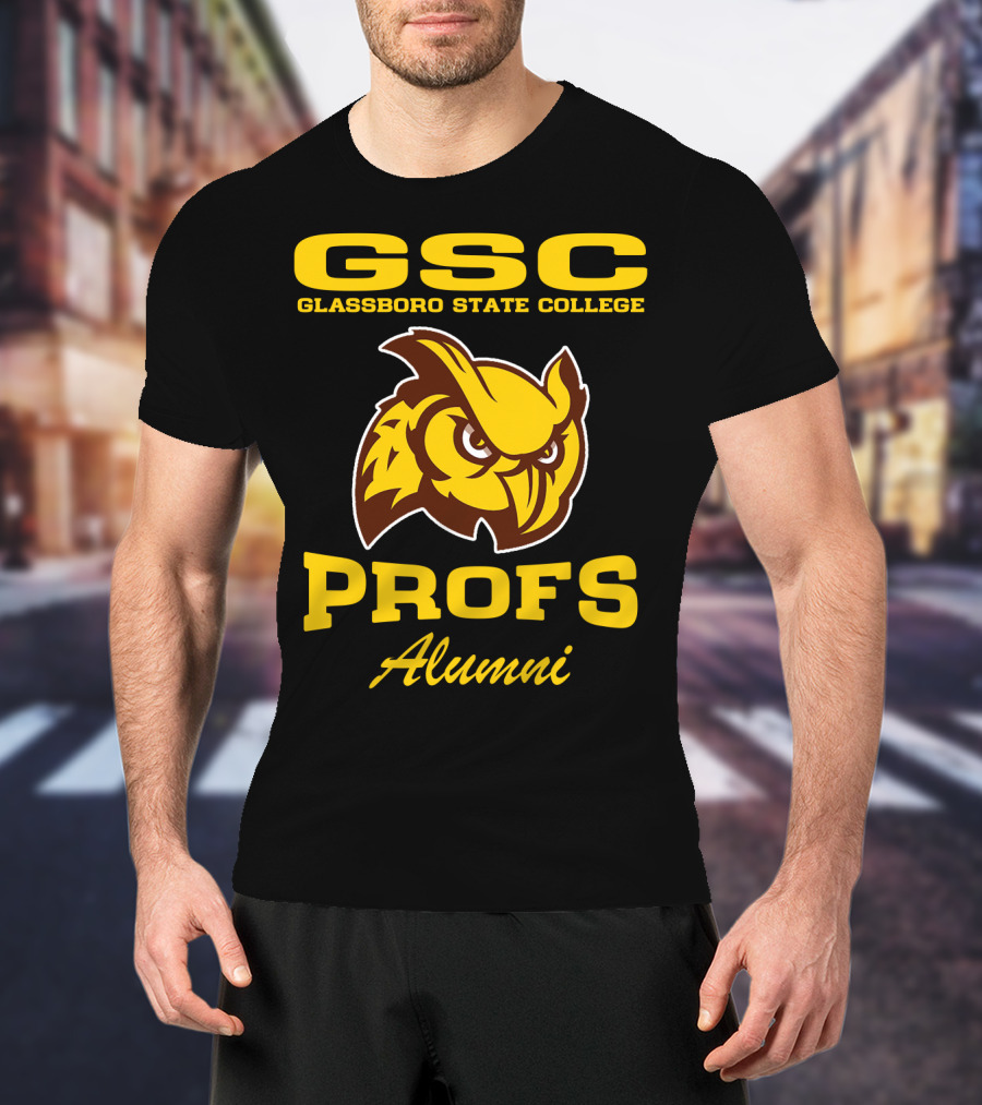 GSC Glassboro State College Profs Alumni Owl T-Shirt