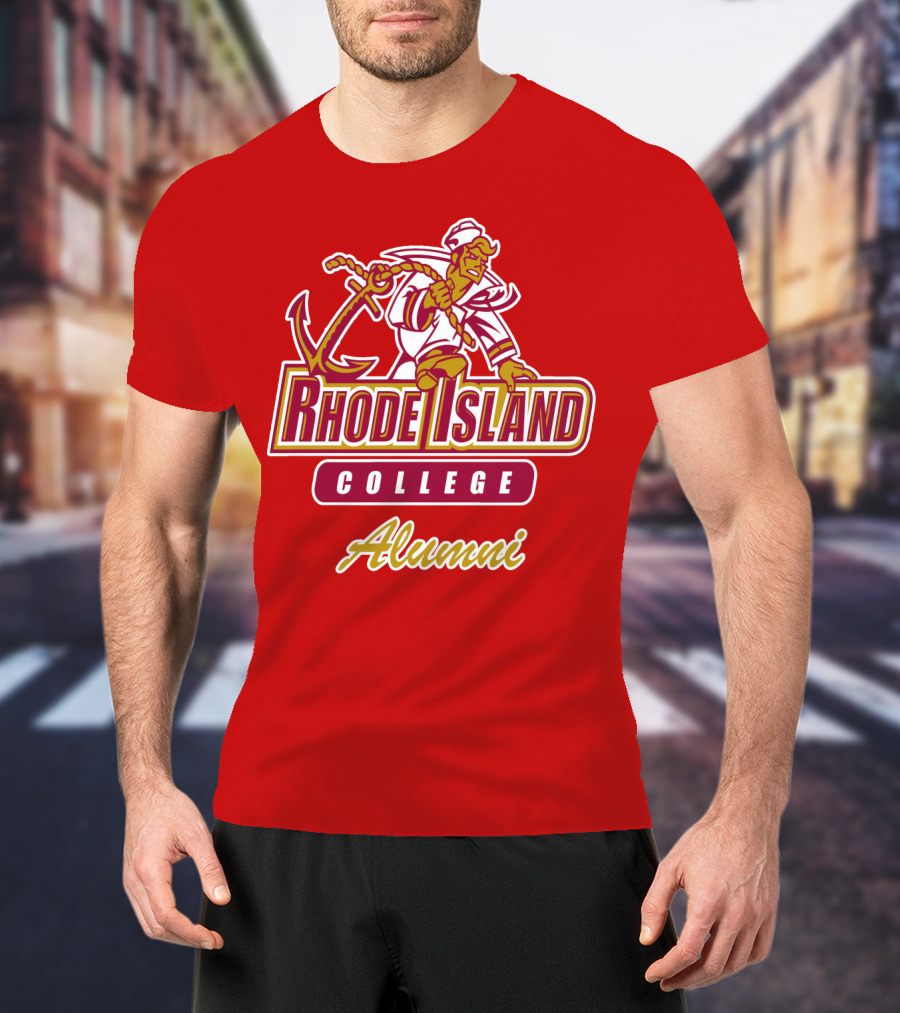 Rhode Island College Alumni Anchor Sailor T-Shirt
