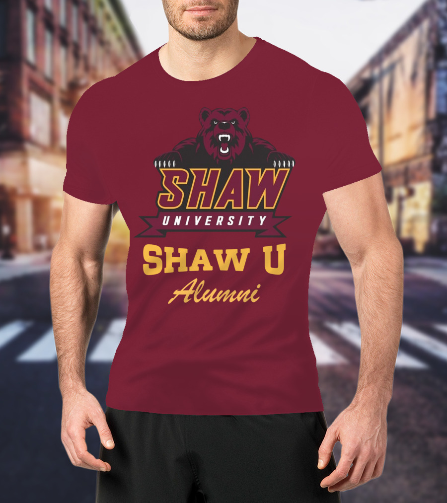 Shaw University Bear Shaw U Alumni T-Shirt
