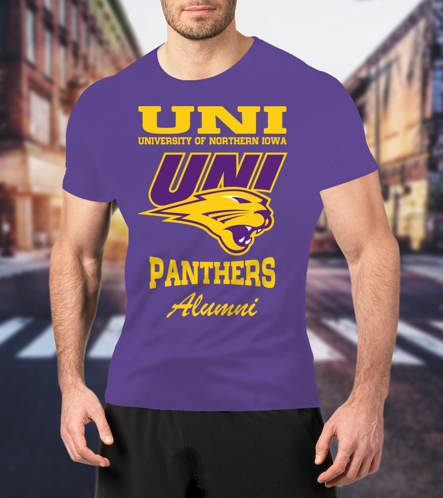 UNI University Of Northern Iowa Panthers Alumni T-Shirt