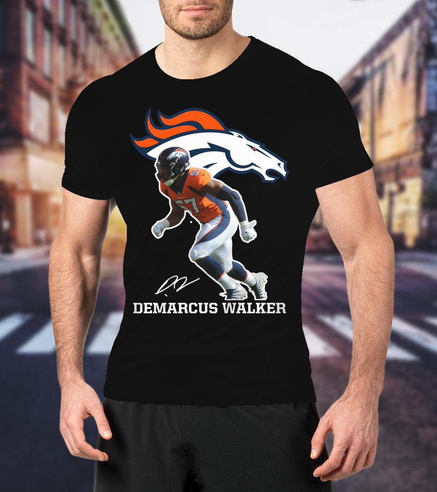 Demarcus Walker Denver Broncos 57 Football Player T-Shirt