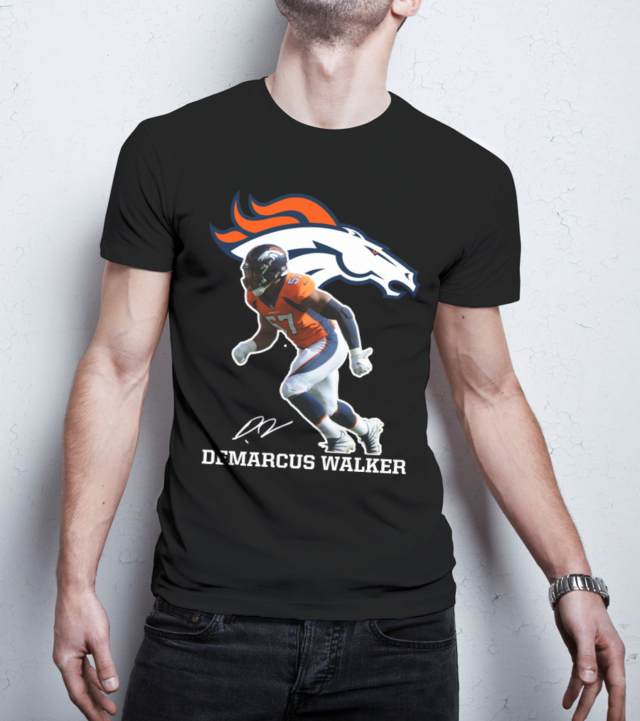 Demarcus Walker Denver Broncos 57 Football Player T-Shirt