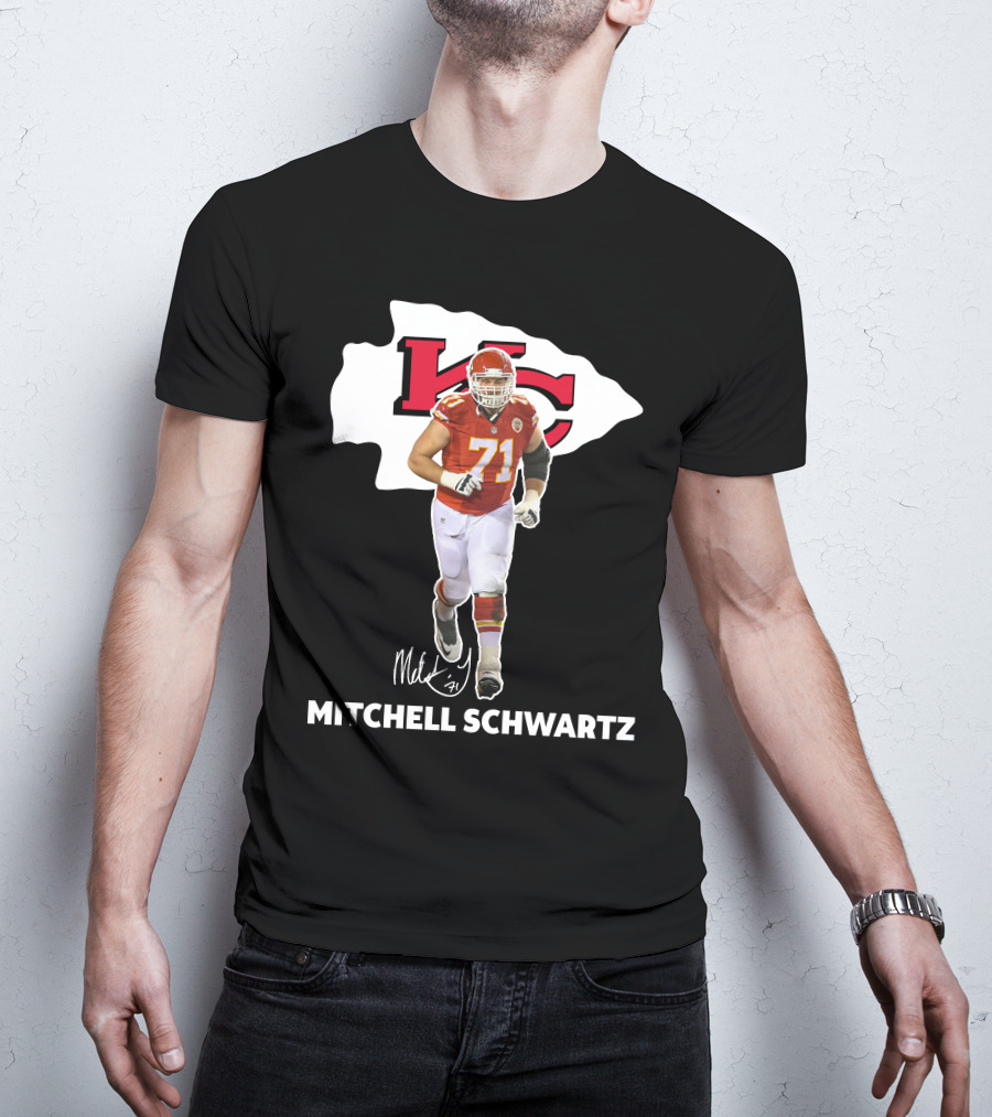 Mitchell Schwartz Kansas City Chiefs 71 NFL Player T-Shirt