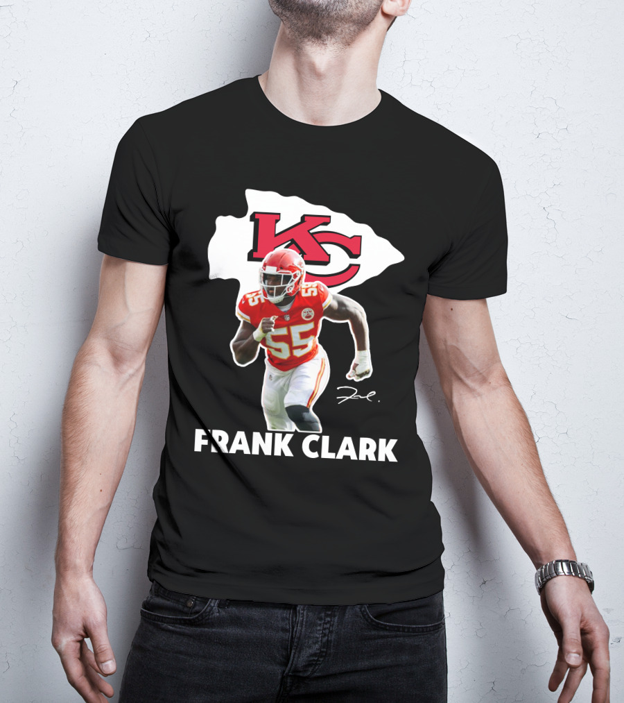 FRANK CLARK KC Football #55 Chiefs Player T-Shirt