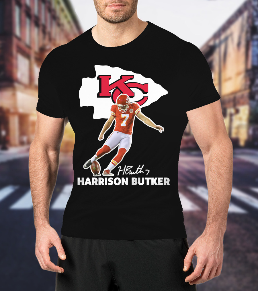 Harrison Butker Kc Chiefs Football Signature Kick T-Shirt
