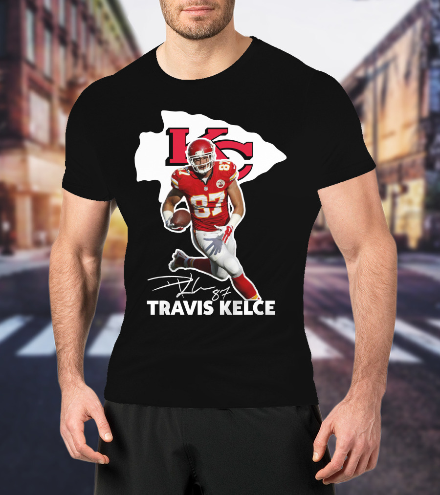 Travis Kelce 87 Kansas City Chiefs Football T-Shirt