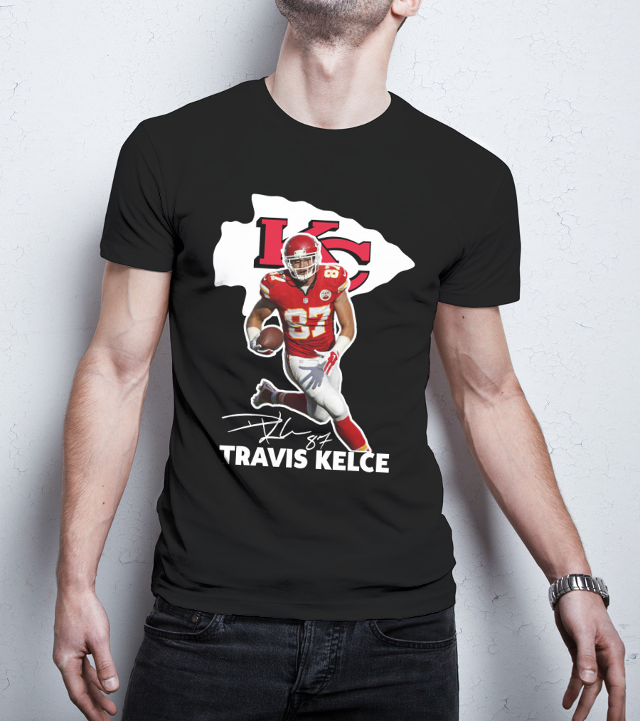 Travis Kelce 87 Kansas City Chiefs Football T-Shirt
