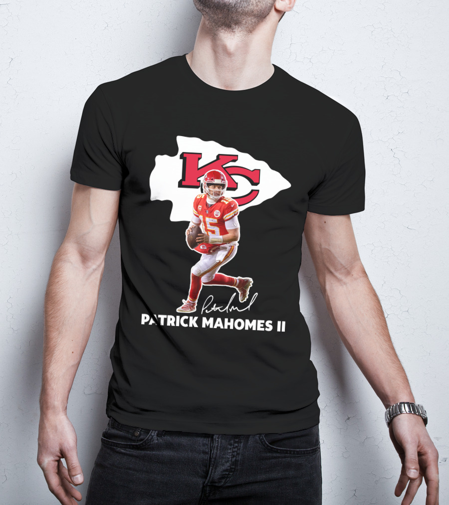 Kansas City Chiefs Patrick Mahomes II Football Signature T-Shirt