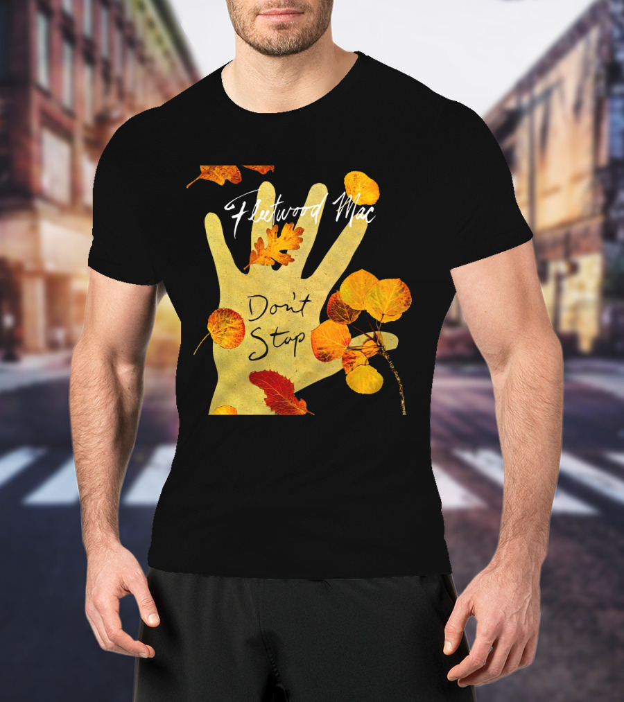 Don't Stop Fw 17 Autumn Leaves Hand T-Shirt