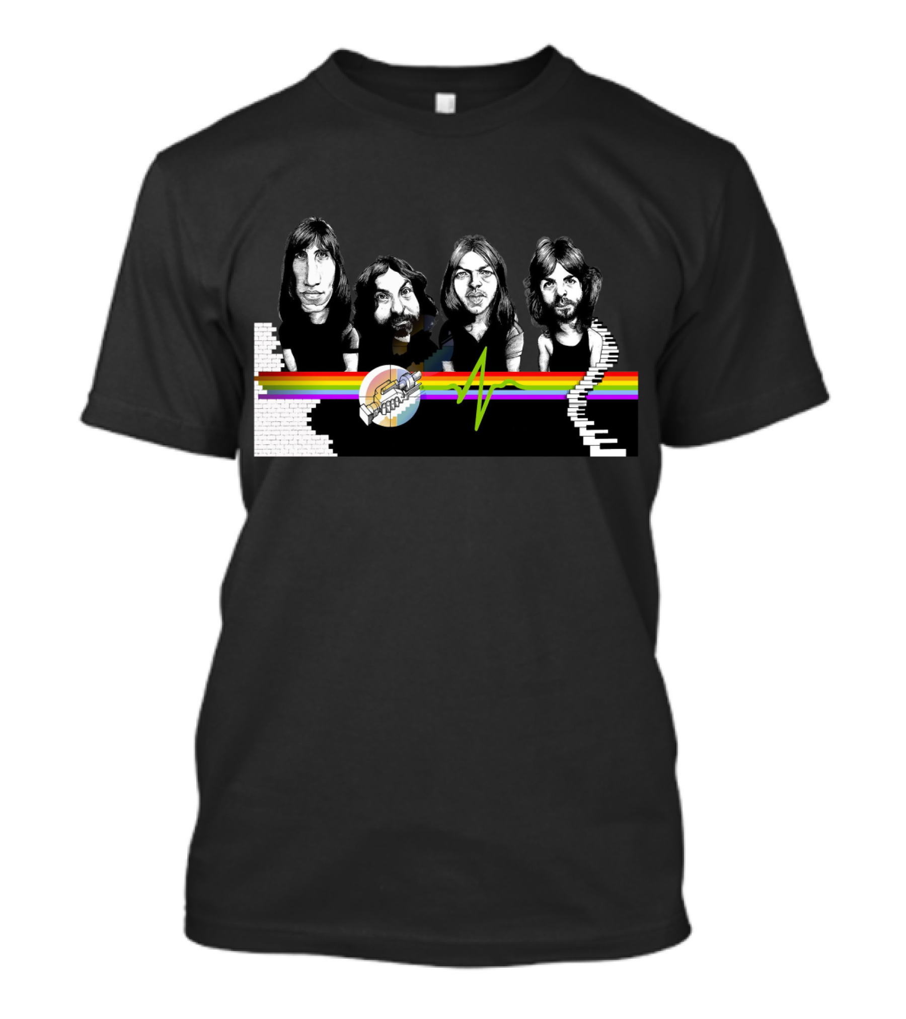 Pink Floyd Dark Side Of The Moon The Wall Band Members T-Shirt