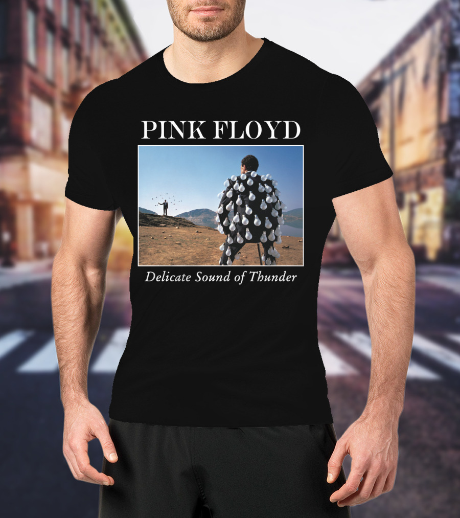 Pink Floyd Delicate Sound Of Thunder Lightbulb Suit Album Cover T-Shirt