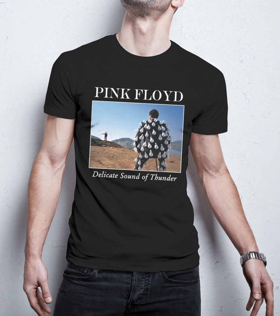 Pink Floyd Delicate Sound Of Thunder Lightbulb Suit Album Cover T-Shirt