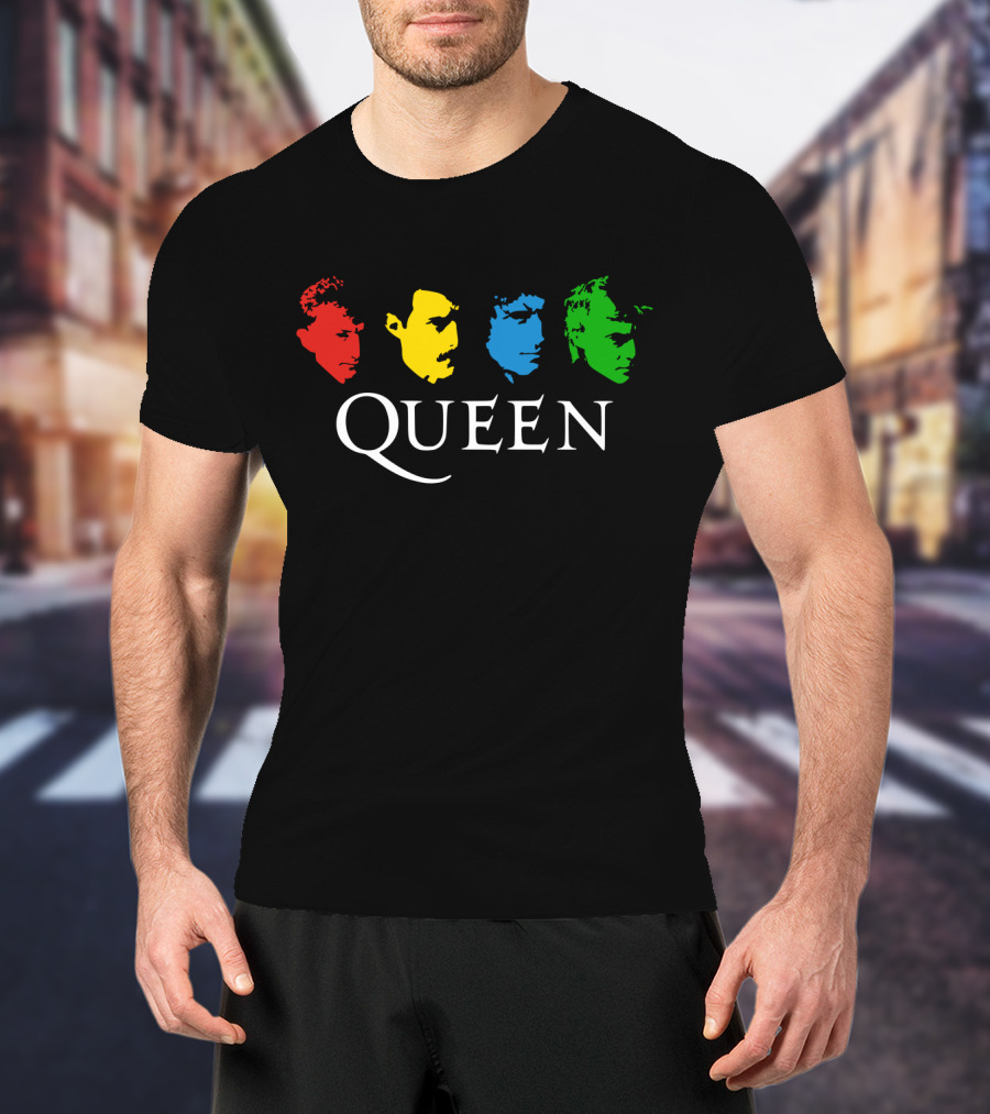 Queen Band Iconic Colorful Faces T-Shirt