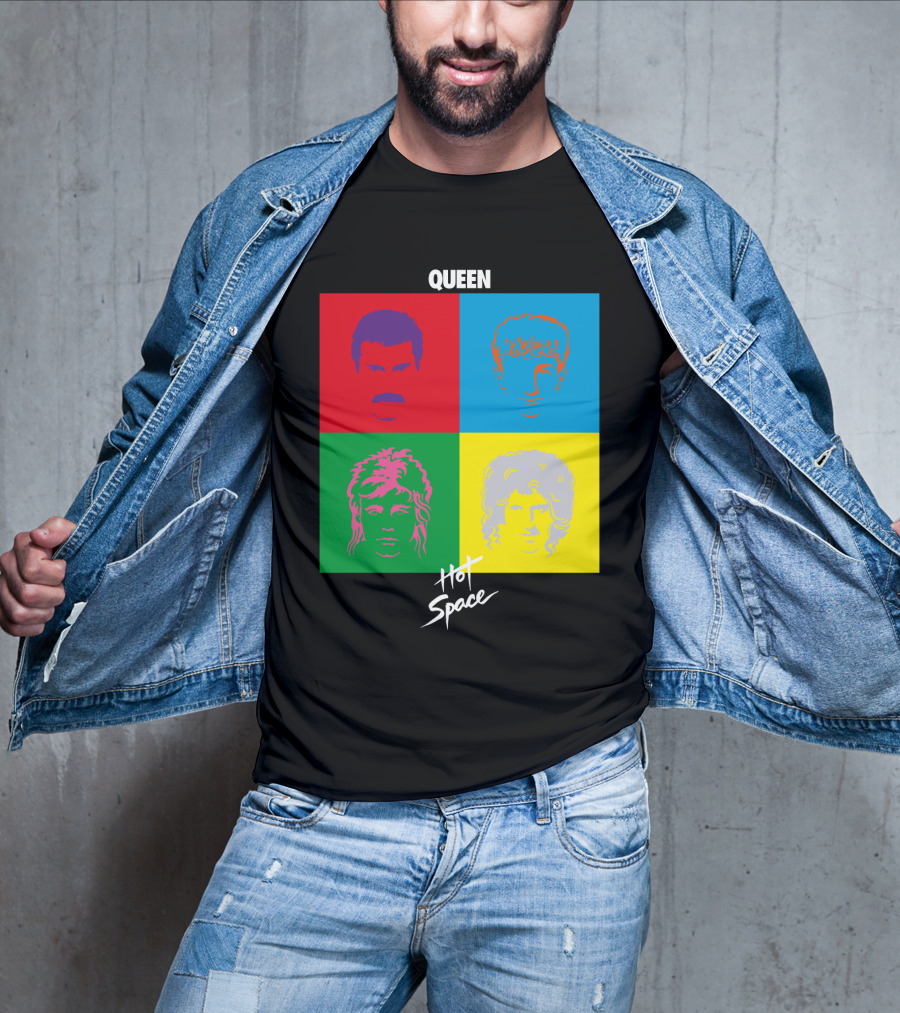 Queen Hot Space Album Pop Art Faces T-Shirt