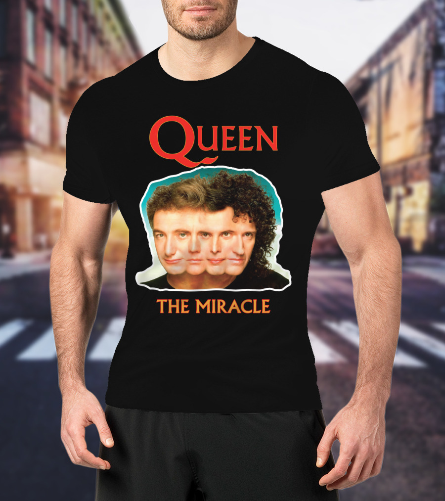 Queen The Miracle Album Cover Collage Faces T-Shirt