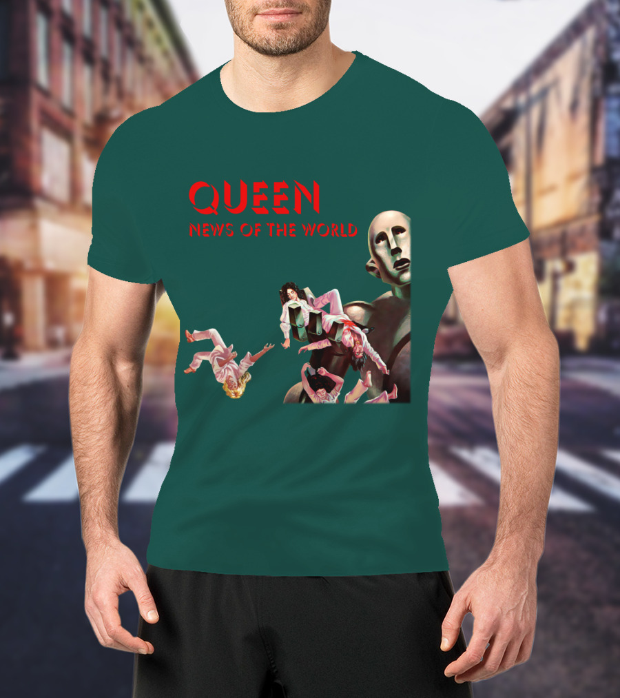 Queen News Of The World Album Cover Robot Artwork T-Shirt
