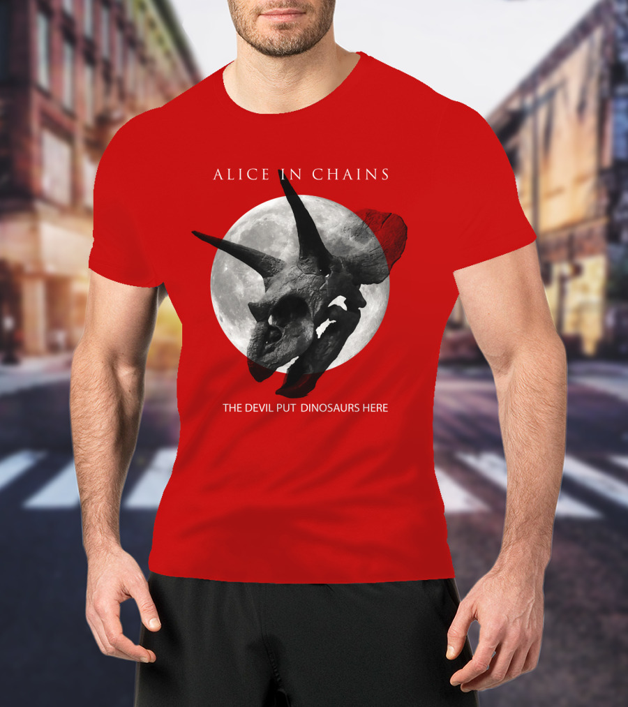 Alice In Chains The Devil Put Dinosaurs Here T-Shirt
