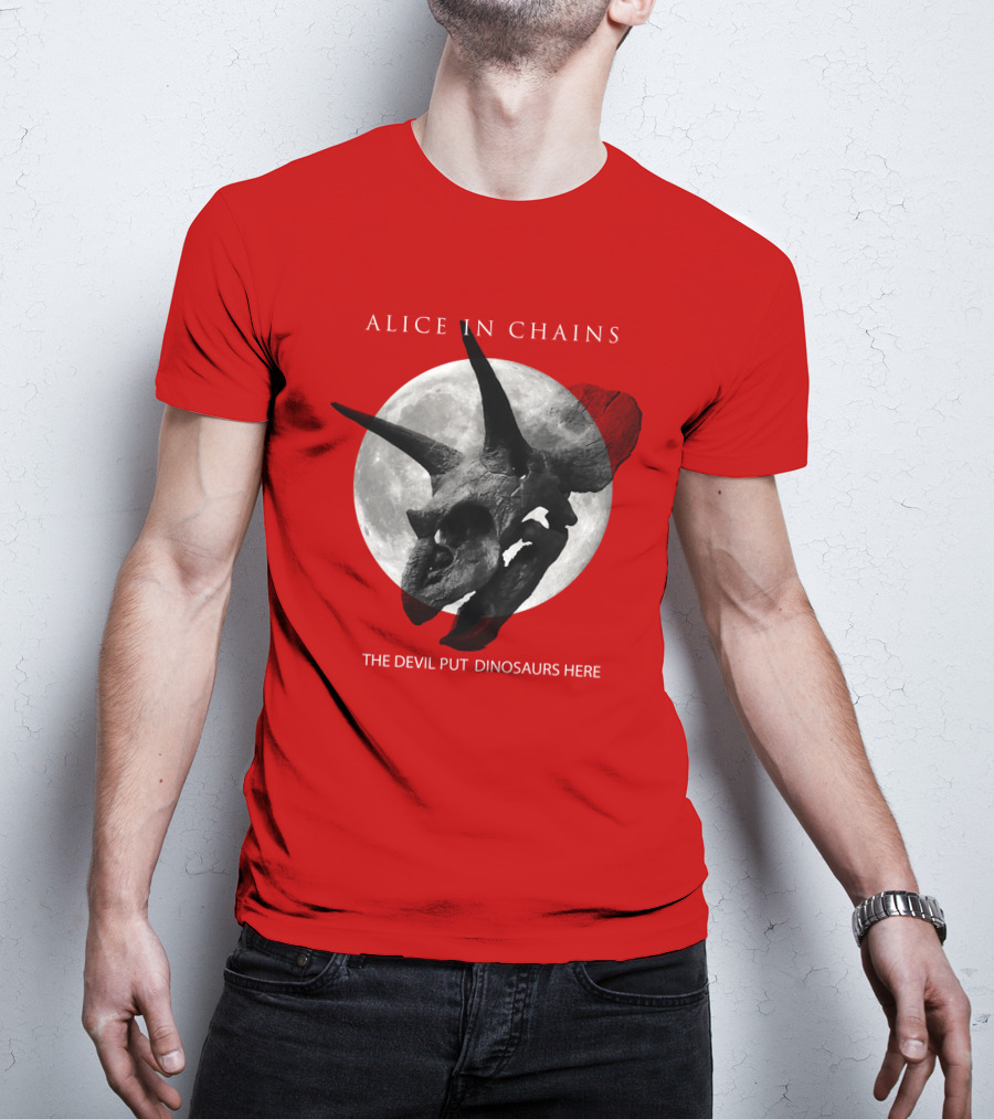 Alice In Chains The Devil Put Dinosaurs Here T-Shirt