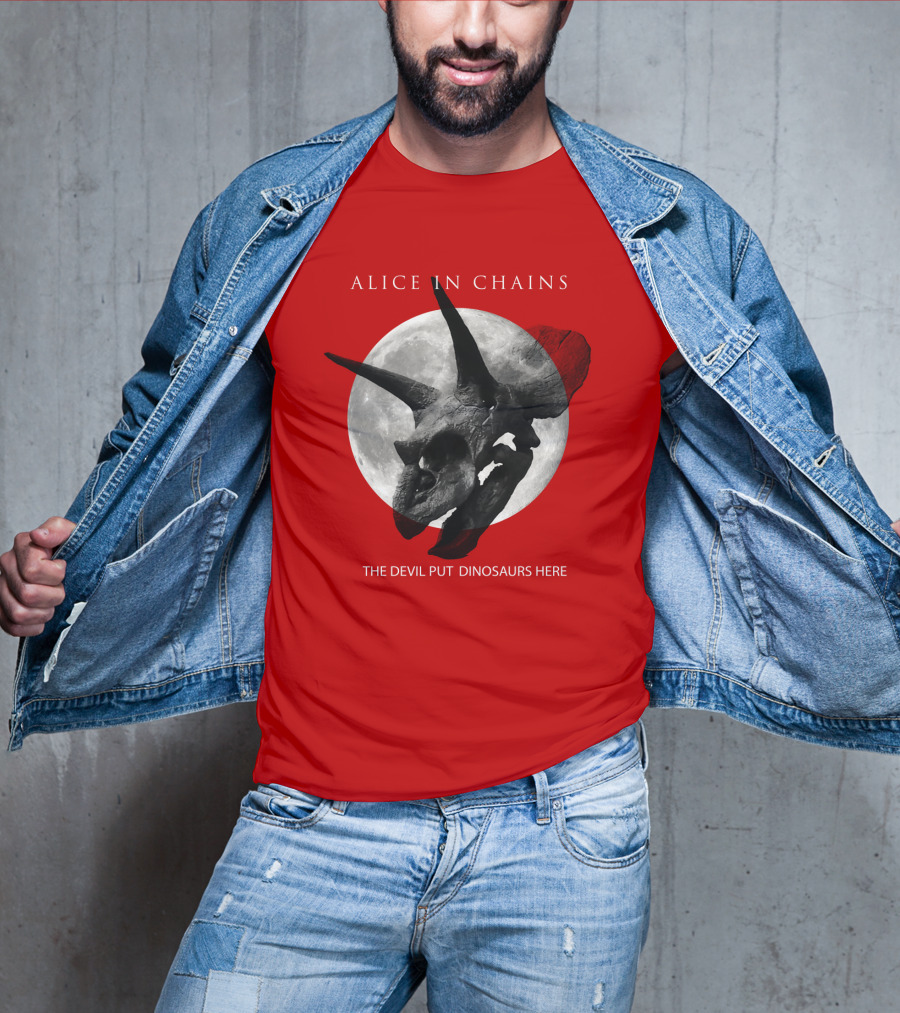 Alice In Chains The Devil Put Dinosaurs Here T-Shirt