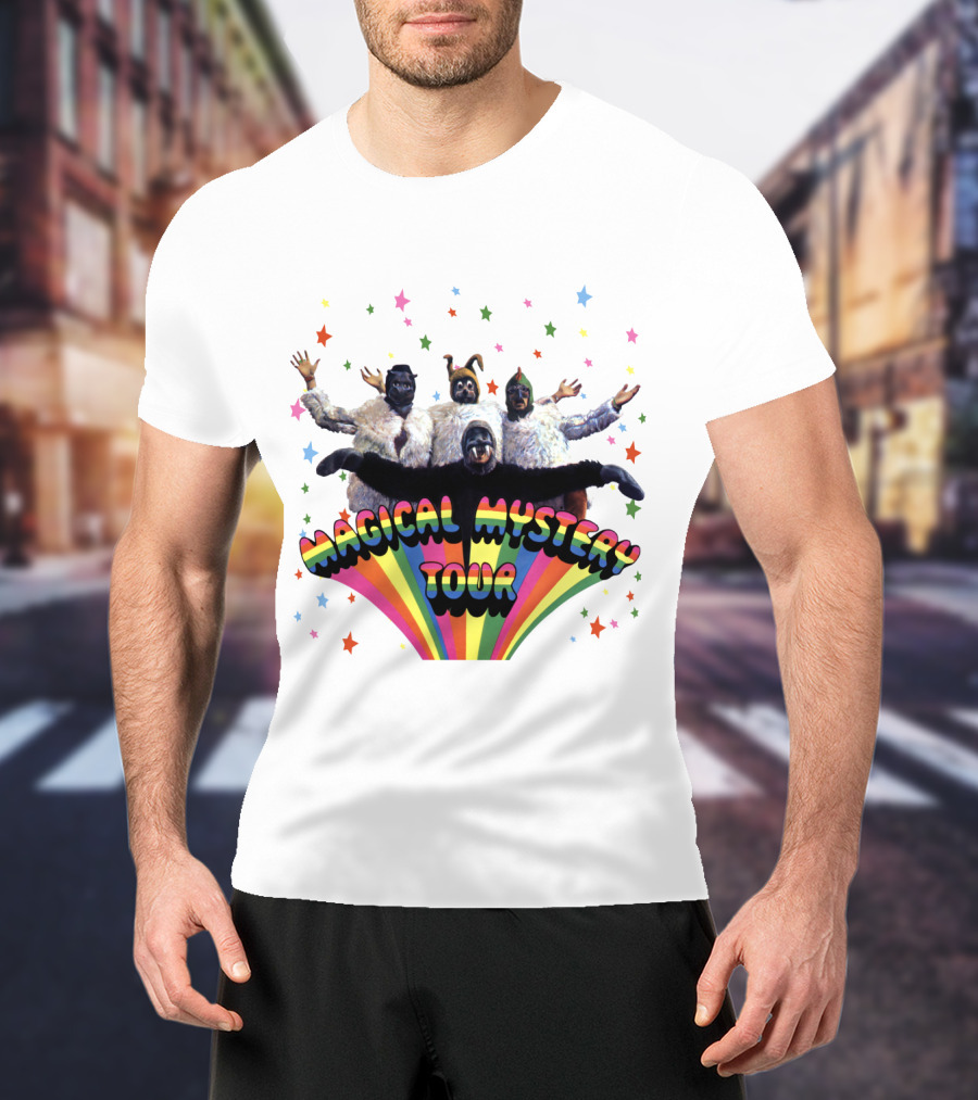 Magical Mystery Tour Rainbow Animals And Stars T-Shirt