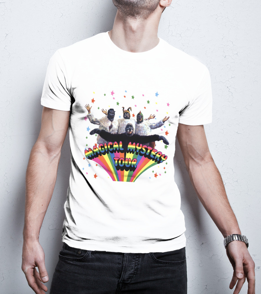 Magical Mystery Tour Rainbow Animals And Stars T-Shirt