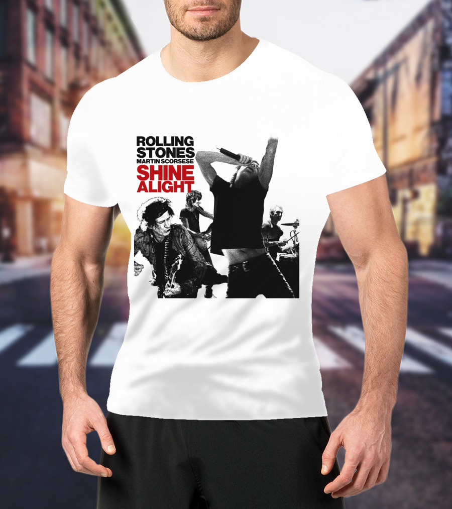 Rolling Stones Martin Scorsese Shine A Light T-Shirt